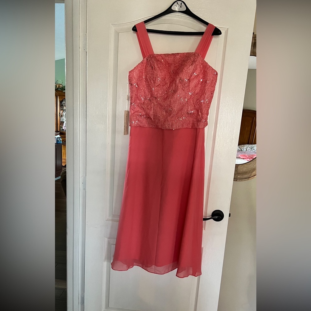 Pink evening dress